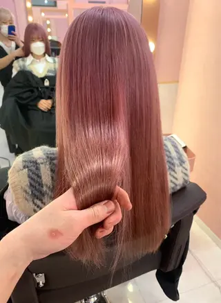 セミロング カラー ブリーチ指名 No.1🦋KOKIのヘアスタイル