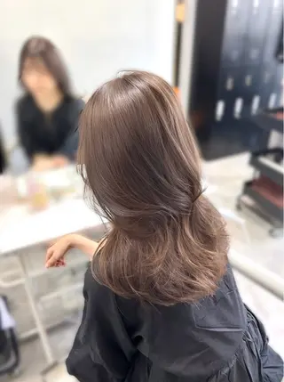 セミロング カラー 💘大人可愛く💘 Natsuki❥❥❥のヘアスタイル