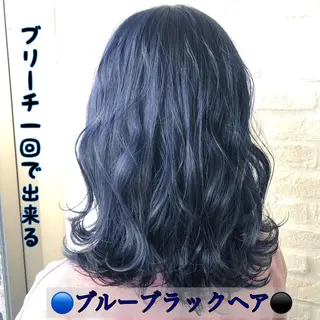 ミディアム カラー Soleria 田中慎一のヘアスタイル