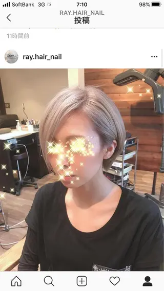 ショート カラー Ray hair 春日部のヘアスタイル