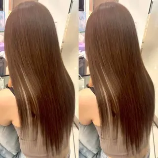 カラー ヘアメ🎀推しカラー 🥣横浜/しほ🧸のヘアスタイル