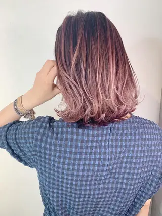 カラー ＿WHITE鳳店 アンダーバーホワイトのヘアスタイル