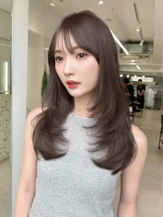 ロング ✨レイヤーカット 海外ヘア/原宿✨のヘアスタイル