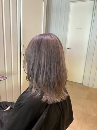 ミディアム 髪質改善韓国レイヤー カット内田智大のヘアスタイル