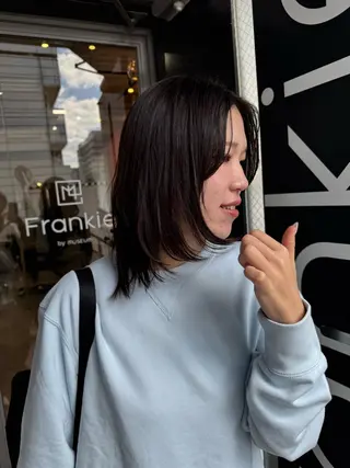 ミディアム や ぎ /似合わせ カラー/神戸美容室のヘアスタイル