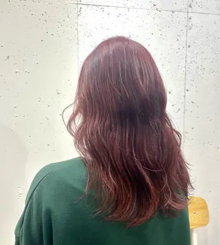 セミロング 韓国風透明感カラー 💎YUI💎のヘアスタイル