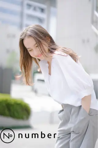 セミロング カラー N°【ナンバー】 大分のヘアスタイル