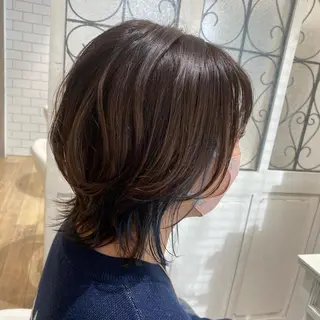 ショート カラー メンズ キッズ ✂︎ショート、ボブ、 レイヤー🩵YUMIのヘアスタイル