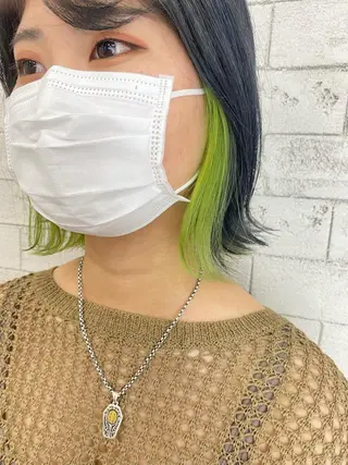 ミディアム カラー 🦋YUI 髪質改善 ブリーチ　着付け🦋のヘアスタイル