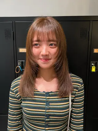 ミディアム カラー 🌞レイヤー×カラー 前川那津美🌞のヘアスタイル