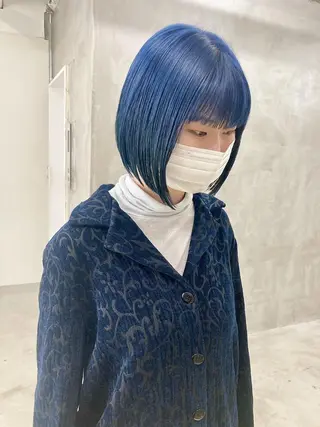 ショート カラー スパイラルパーマ 🌐hina⭐️のヘアスタイル