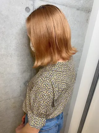 ショート 💛ブリーチカラー /ブリーチ縮毛💛のヘアスタイル
