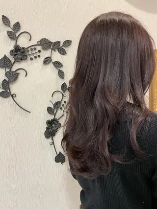 セミロング カラー 栞南🌼/艶カラー/ 髪質改善/ナチュラルのヘアスタイル
