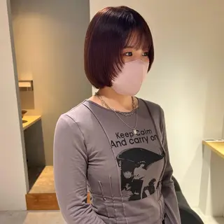 ショート カラー io濱川 遥のヘアスタイル