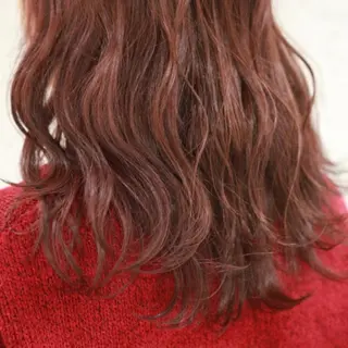 ミディアム ヘアアレンジ パーマ カラー かわい ゆうな 髪質改善/縮毛矯正のヘアスタイル