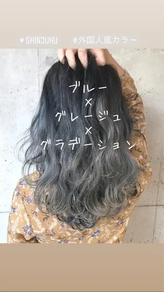 セミロング カラー HIRO. ★のヘアスタイル