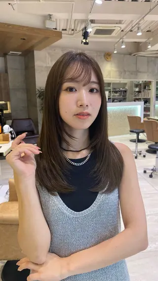 ロング ボブ／レイヤーモデル 募集中🫧ゆい🌼のヘアスタイル