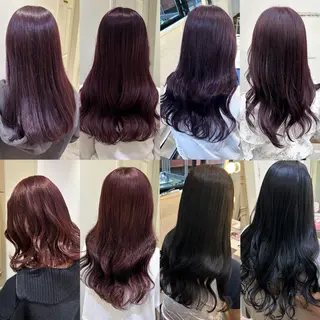 ロング カラー ミユ🎀長さ出し 🎨デザインカラーのヘアスタイル