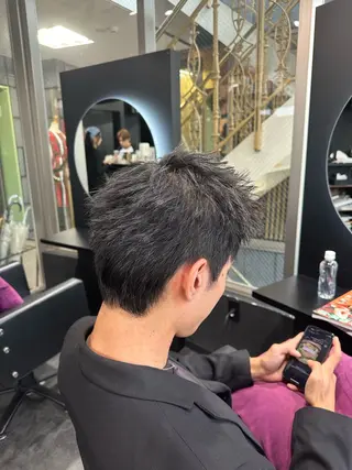 ショート メンズ ブリーチ・レイヤ ー特化🔥 ちかまるのヘアスタイル