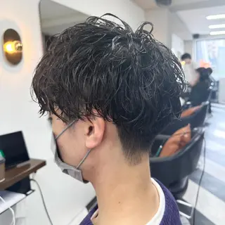ショート パーマ メンズ 守屋 寿哉のヘアスタイル