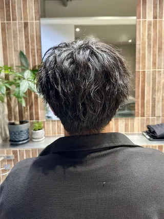 ショート パーマ メンズ 横浜/メンズ特化/ Farbe/田中颯斗のヘアスタイル