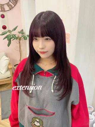 ミディアム カラー ダブルカラー/ レイヤー🍒齋藤 澪のヘアスタイル