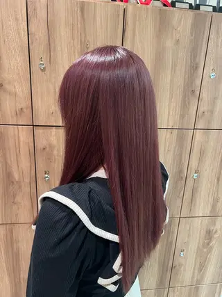 ロング カラー 透明感/艶髪/ アレンジ/牧野 佑菜のヘアスタイル