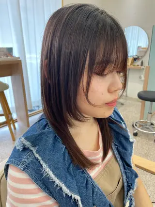 ミディアム ユニカバイミリー MISAKI🫧のヘアスタイル