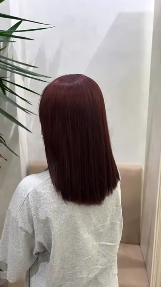 カラー Wカラー┆ブラウン ┆うる艶┆ゆうはのヘアスタイル