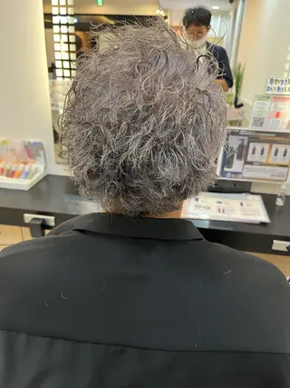 ショート カラー パーマ メンズ トータルビューティー K:R鶴川のヘアスタイル