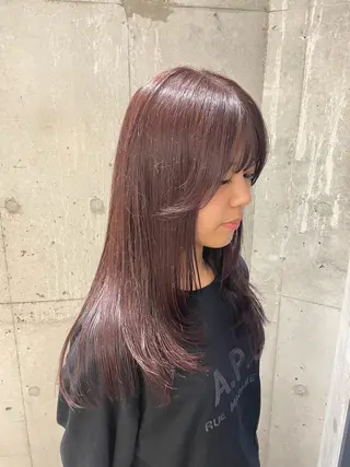 ロング カラー FILMS横浜所属・Watanabe Maiのヘアスタイル