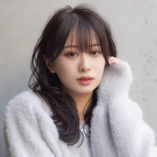 ミディアム 池田識之 髪質改善のヘアスタイル