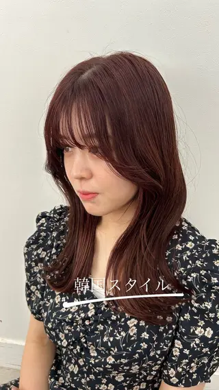 セミロング 韓国🇰🇷ボブ✂︎ レイヤー✂︎三吉明人のヘアスタイル