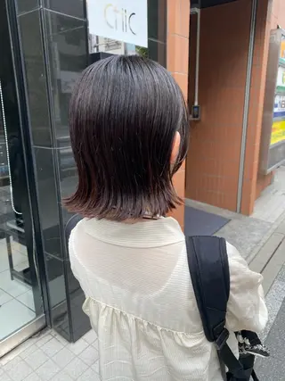 ショート YASU🍎CUT 赤系カラー/ヘアケアのヘアスタイル