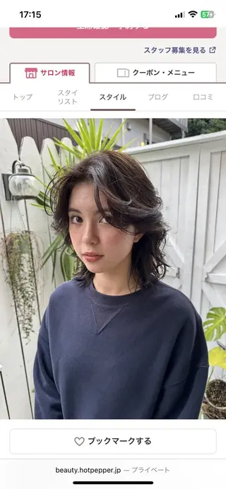 カラー ade omotesando所属・表参道／似合わせカラ ー/西嶋大翔のヘアスタイル