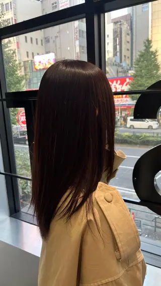 セミロング カラー 新宿/ヘアカラー AiNAのヘアスタイル