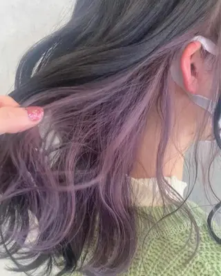 ミディアム カラー パーマ ヘアアレンジ メンズ 透明感カラー／ 新潟万代/池野里衣のヘアスタイル