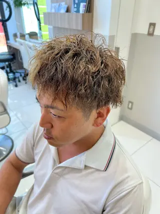 カラー パーマ メンズ 💫副店長💫 篠崎 はやとのヘアスタイル