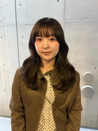 ミディアム カラー 韓国ヘア/wカラー レイヤー/RIN🎀のヘアスタイル