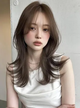 セミロング ナチュラルヘア/ 似合わせ/三宅 昌太のヘアスタイル