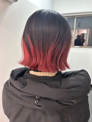 ミディアム カラー ひかり HAZELのヘアスタイル
