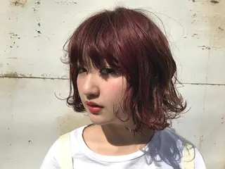 カラー tatsumi/ボブ ウルフ/レイヤーのヘアスタイル