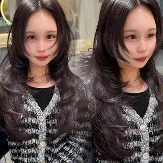 ロング カラー レイヤー/縮毛矯正 のマスター【タケル】のヘアスタイル
