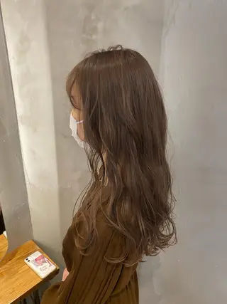 ミディアム カラー パーマ ヘアアレンジ 顔周りカット・相談 レイヤーも◎しずくのヘアスタイル