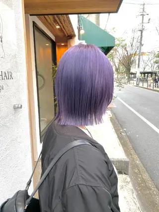 カラー ブリーチカラー よねだまことのヘアスタイル