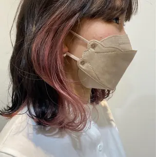 カラー 小松 美咲のヘアスタイル