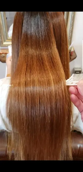 ロング 饒平名 知也のヘアスタイル