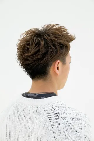 ショート カラー パーマ メンズ 【メンズ&髪質改善】 萬納陽介のヘアスタイル