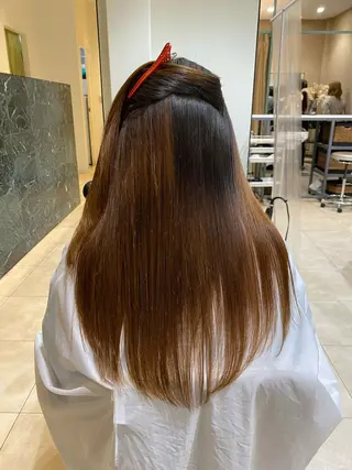 ロング タナカ レイヤのヘアスタイル