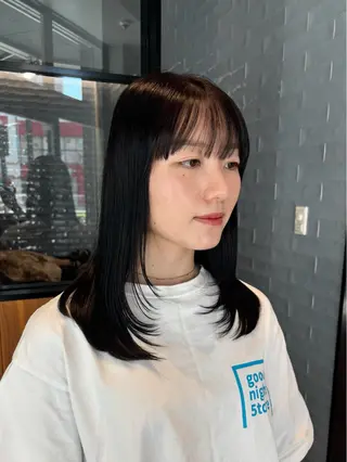 ミディアム Natsuki/韓国 ボブ/レイヤーカットのヘアスタイル